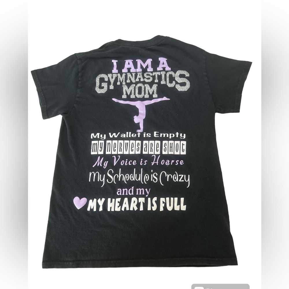Gymnastics mom custom shirt…made by little old…ME!